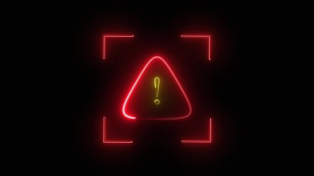 Bright warning triangle alerts operators to critical system errors. High voltage warning triangle visualizes hazardous electrical infrastructure risks. Safety protocol with a warning triangle.
