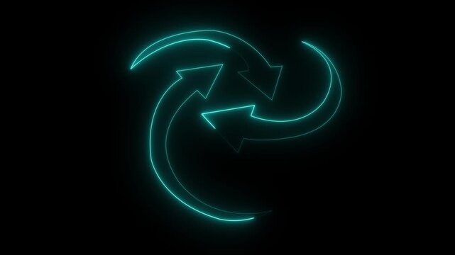 logistica,mondo,pianeta, business trasporti. 3 arrow circle animation. 4k video...