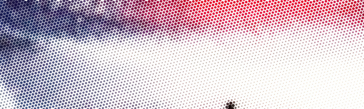 Hexagon pattern gradient banner. Seamless pattern background. Abstract honeycomb background. Vector illustration