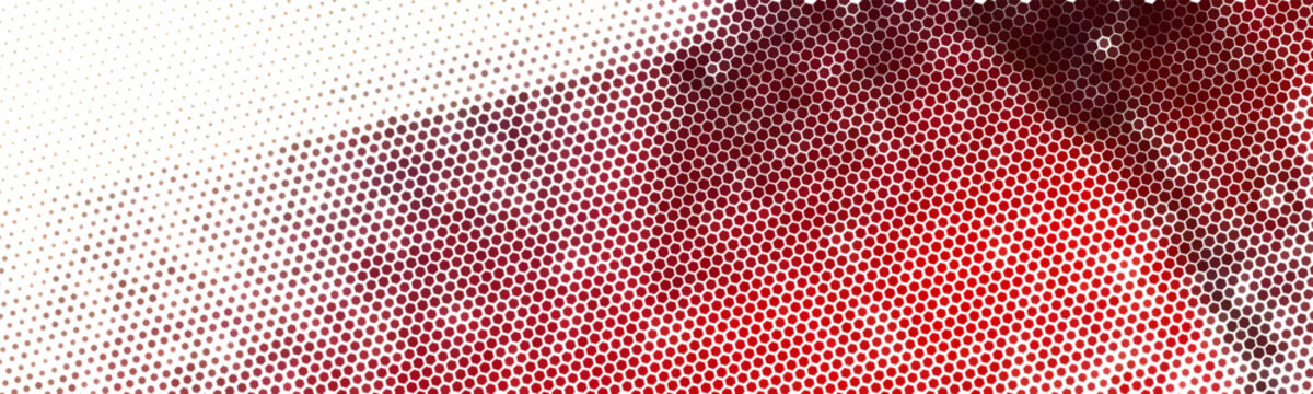 Hexagon pattern gradient banner. Seamless pattern background. Abstract honeycomb background. Vector illustration