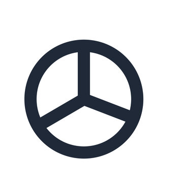 Pie analytics line icon, marketing data statistics outline symbol