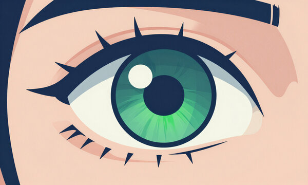 human eye intricate mechanical camera shutter replacing iris capturing vivid green pupil surrounded deep