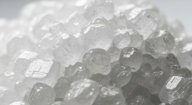 Close-up macro shot of rough uncut diamonds with sharp geometric facets sparkling under soft light.