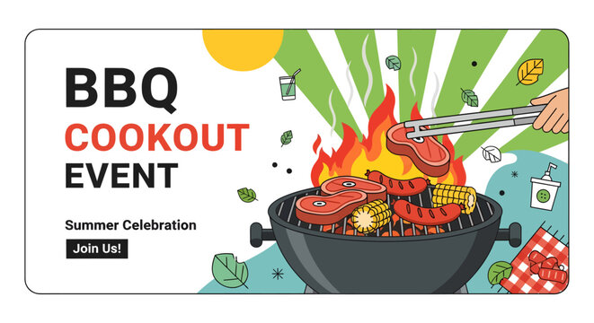 BBQ cookout event summer celebration.