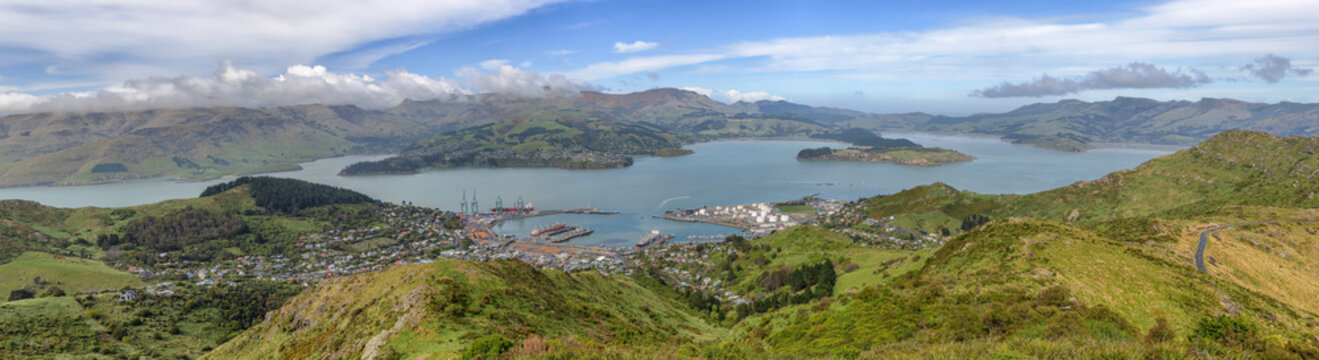 Lyttleton, New Zealand from Gondola viewing platform