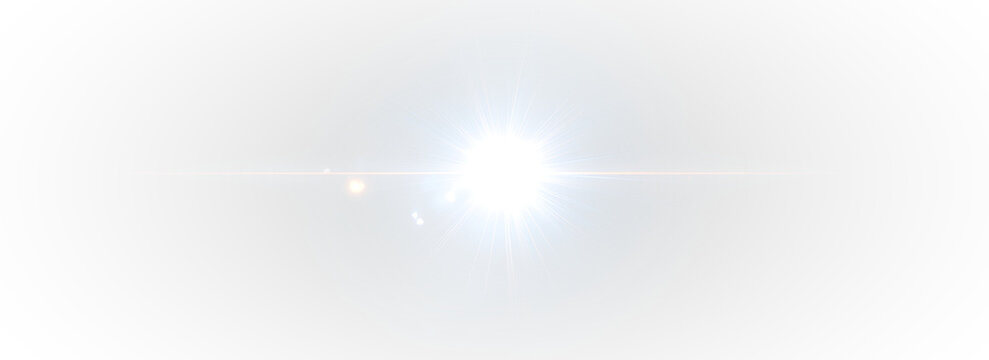 Abstract glowing light lines with lens flare sparkle effects, bright vector shine motion background, transparent cosmic explosion design with starlight beam and festive energy art.