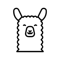Obraz premium Cute Llama Icon