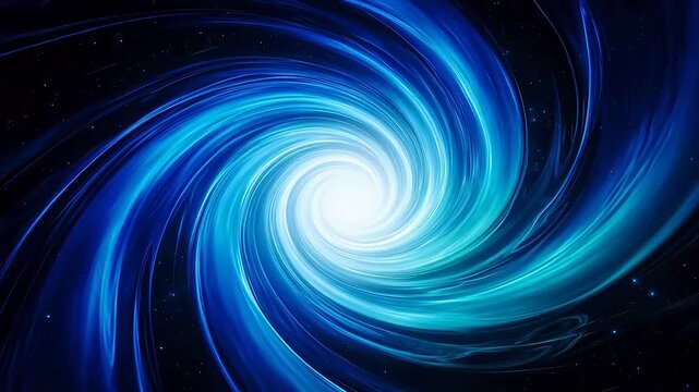 Blue swirling galaxy vortex