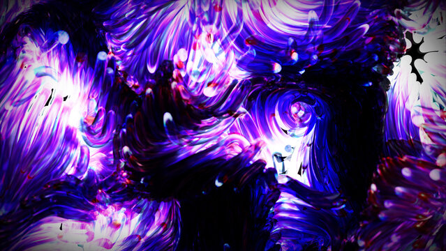 Abstract blue party background with fashionable dancing woman and glowing disco lights