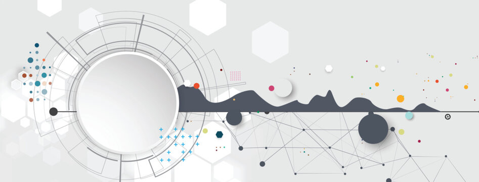 Digital network connection background representing big data, cloud computing, and AI