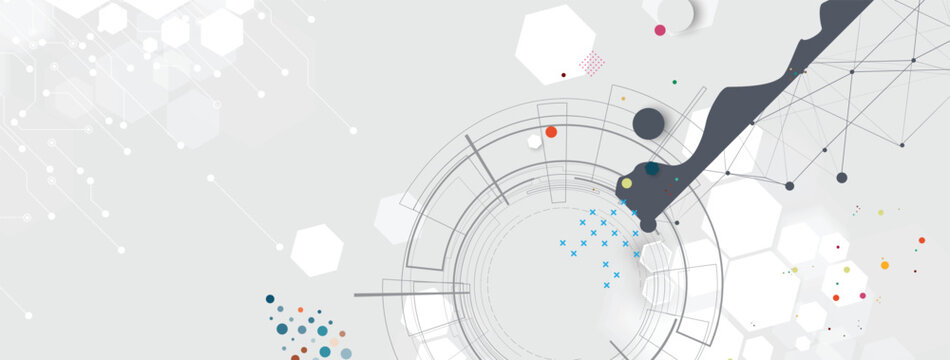 Digital network connection background representing big data, cloud computing, and AI