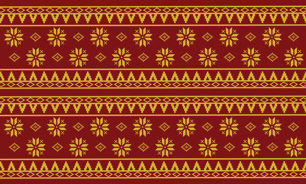 Luxury Traditional Indonesian Songket Palembang Seamless Pattern Vector