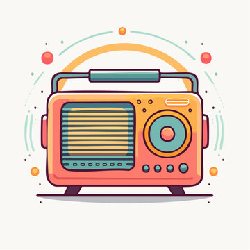Retro Radio Illustration