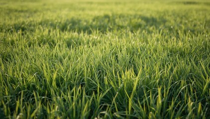 Obraz premium Bright sunny day showcasing thick bermuda grass coverage