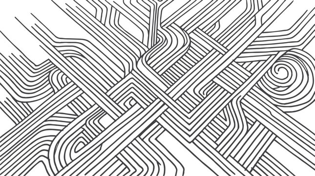 Black and white line pattern abstract background texture Pro Vector
