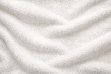Fototapeta premium White fleece fabric wallpaper with delicate texture and clear copy space