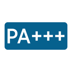 Fototapeta premium PA Tripal Plus Icon for Skin Care Sign