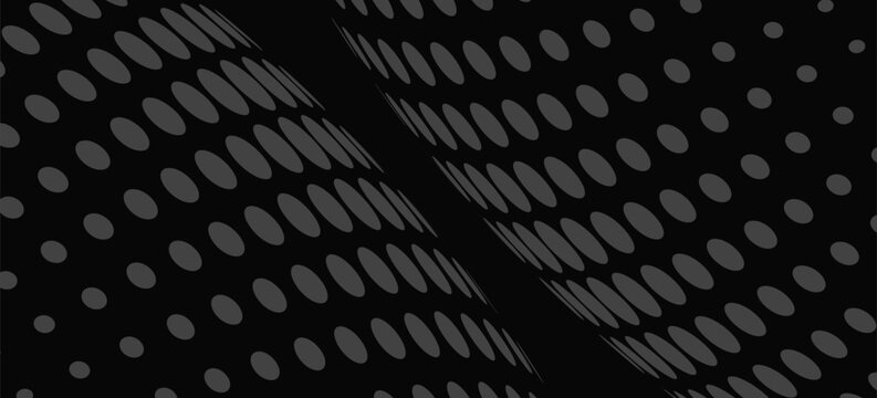 Black  digital wave of particles. Futuristic point wave. Technology background vector. Vector