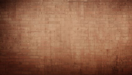 Fototapeta premium aged brick wall background with smooth texture and copy space area