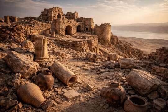 Historic fortress debris linked to biblical traditions