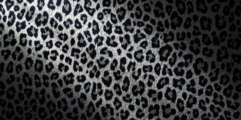 Obraz premium Animal inspired backdrop featuring grey and black leopard print design