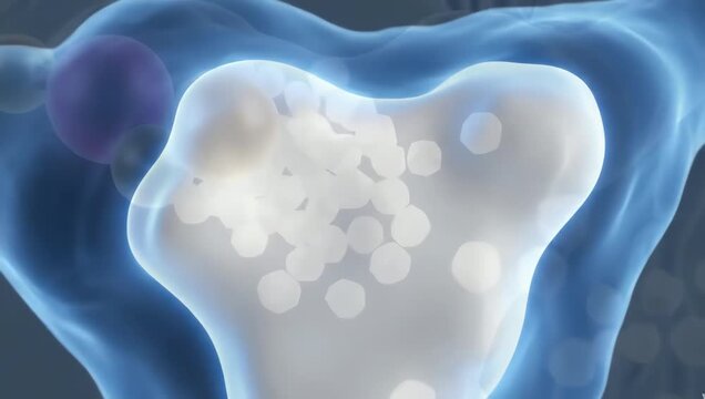 Female hormones maintaining healthy bone density, calcium particles strengthening bone structure at microscopic level