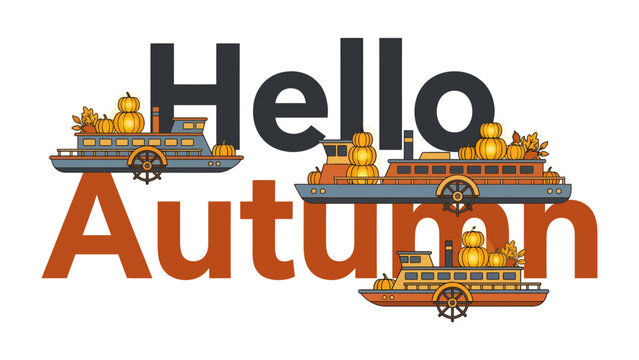 Hello Autumn paddleboat harvest