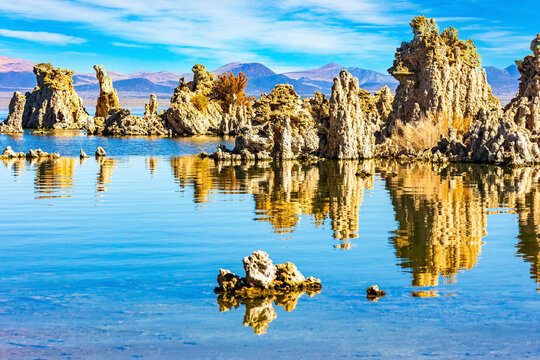 High-altitude salt lake.