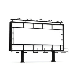 Obraz premium Modern billboard structure with lighting fixtures