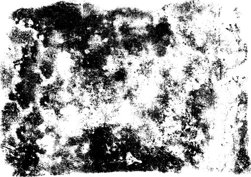 Large ink print texture with a transparent background