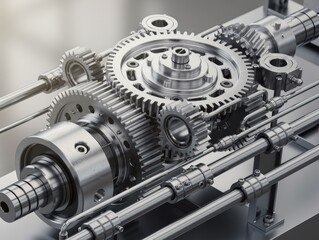 Fototapeta premium Abstract Industrial Engineering Concept 1