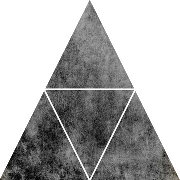 Large triangular geometric texture with a transparent background