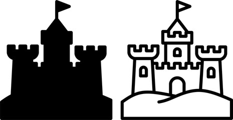 Architectural Castle and Recreational Sandcastle © ratihms04