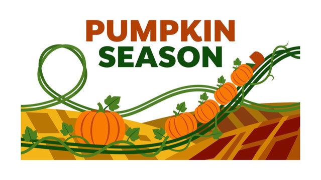Autumn Adventure: Vibrant pumpkins adorn a whimsical rollercoaster track, set against a backdrop of rolling fields, embodying the spirit of pumpkin season.