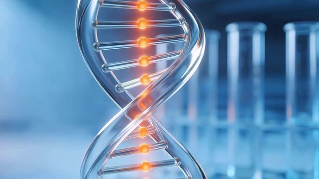 DNA helix in laboratory setting