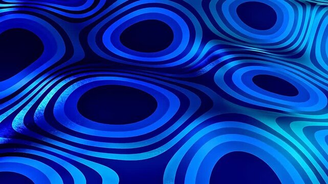 Blue and teal concentric circles