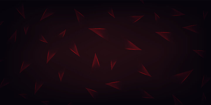 Dark Red Abstract Geometric Crystals Pattern Low Poly Background
