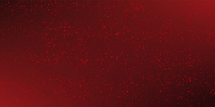 Red Halftone Dot Grid Pattern Abstract Digital Tech Background