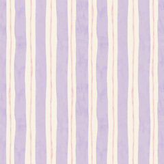 Seamless watercolor stripes pattern, pastel surface pattern design for fabric © kayuki