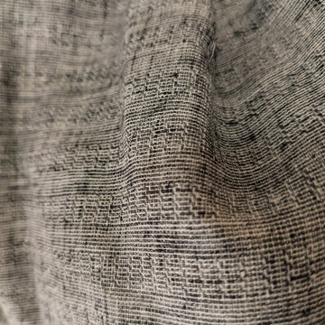 Gray Woven Dobby Fabric Texture Background