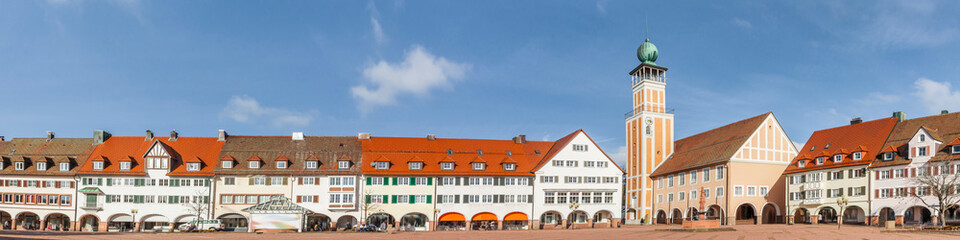 Obraz premium Marktplatz in Freudenstadt im Schwarzwald in Deutschland