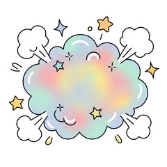 vector illustration of an abstract colorful background © Xaddar 