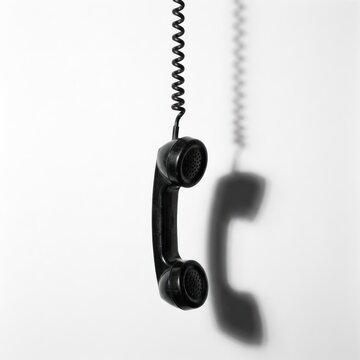 Minimalist Floating Retro Phone
