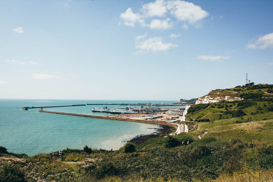 Gateway to the Continent: The Bustling Port of Dover in Summer