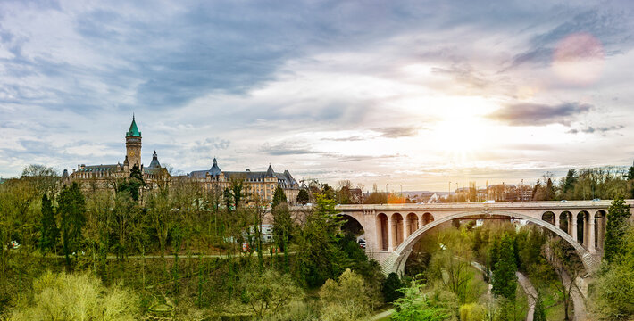 Luxemburg Stadt Panorama in Luxemburg