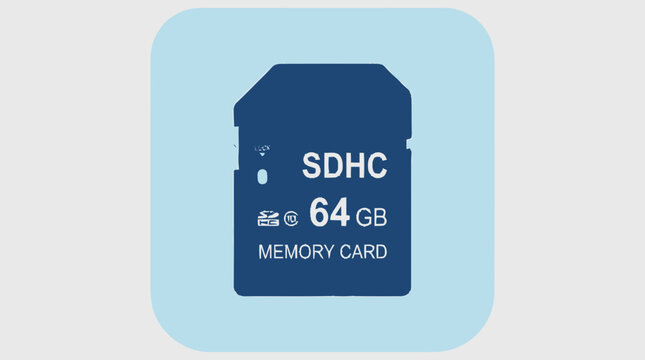 SDHC memory card storage device.