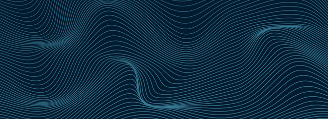 Fototapeta premium Abstract topographic map with blue lines, creating a modern and dynamic background. Perfect for technology and science themes.eps10 ilustration