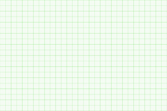 Clean green graph paper with evenly spaced square grids, provided as a vector format for precise technical drawings, plotting data, and math projects