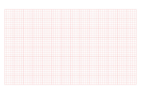 Graph paper with crisp red grid lines and bold square outlines, designed in vector style to support geometry, diagrams, and accurate plotting work