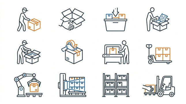 Warehouse and Logistics Operations Infographic